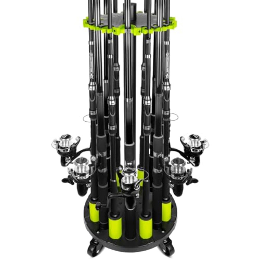 Fishing Rod Rack - Fishing Rod Holder for Garage, Fishing