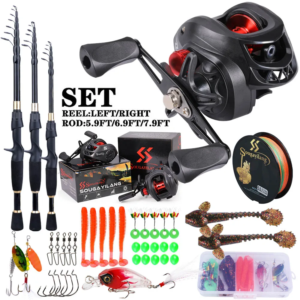 Fishing Rod Telescopic - Sougayilang Fishing Rod and Reel Full