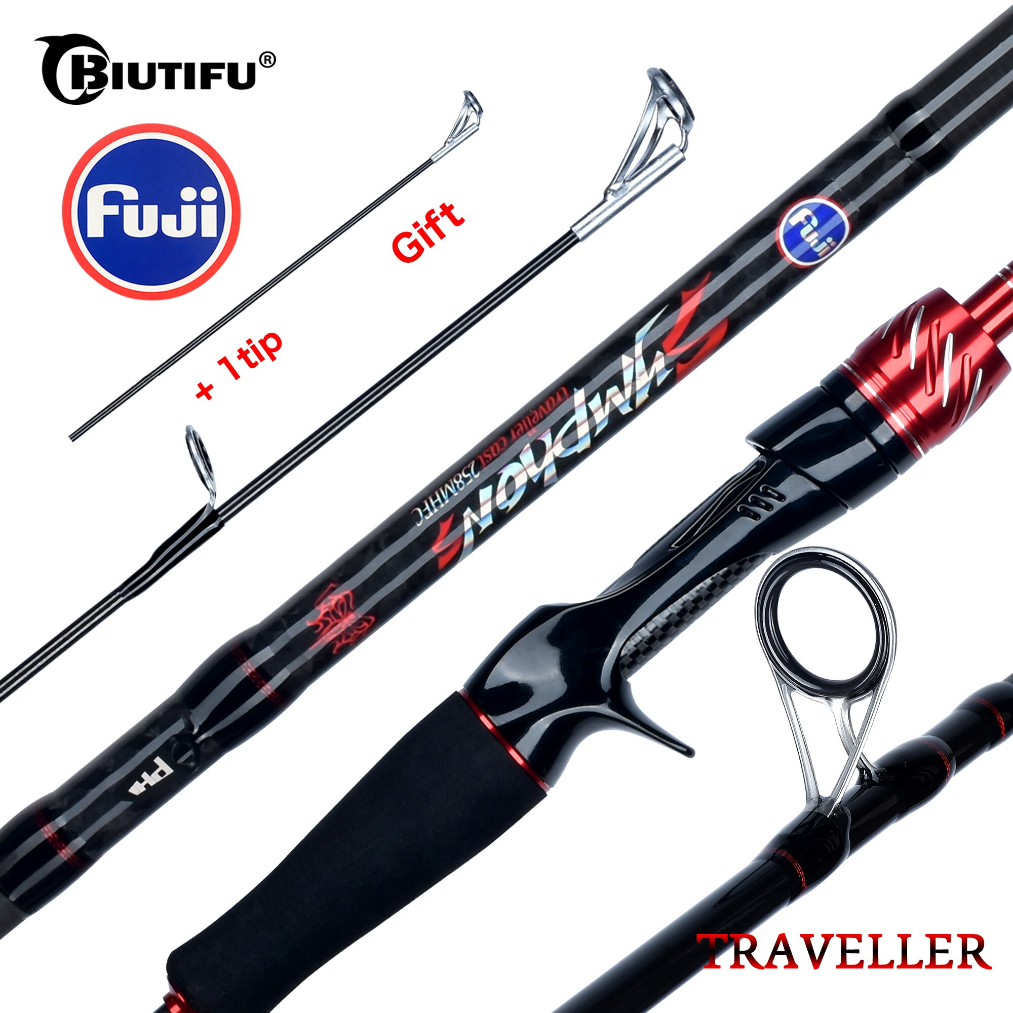 BIUTIFU Traveller Spinning Cas - Fishing Rod Ice avis et prix