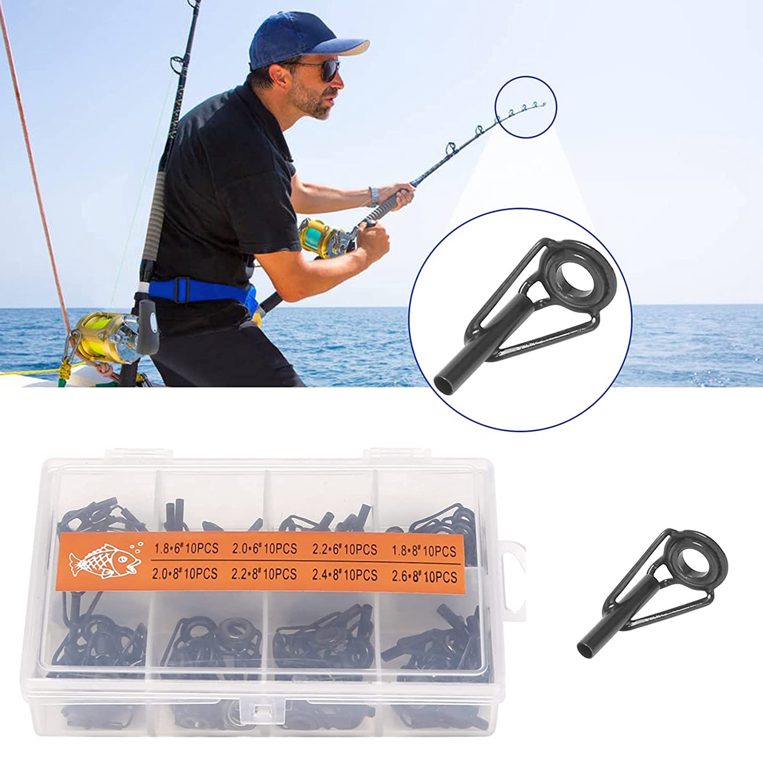 A69P-80 Pieces Fishing Rod Tip - Fishing Rod Tip Replacement avis et prix