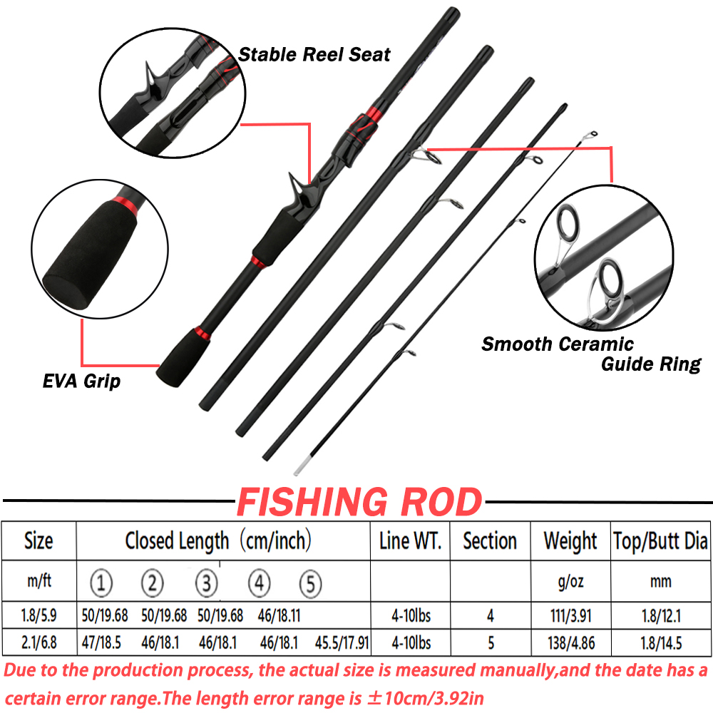 Lure Test 3-15g Spinning Casti - Fishing Rod Surf avis et prix