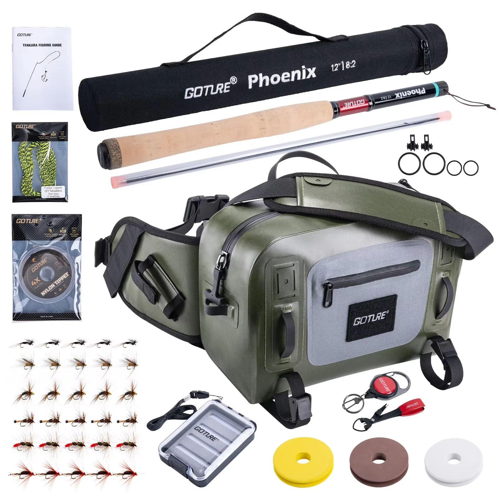 Goture 3.6m Tenkara Rod Set wi - Fishing Rod Tip Replacement avis et prix
