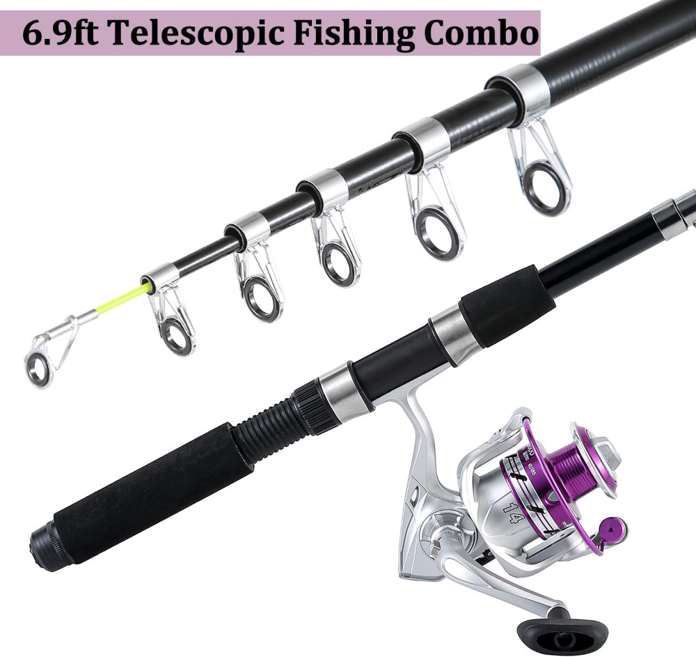 6.9ft Telescopic Fishing Rod & - Fishing Rod Carbon Fiber avis et prix