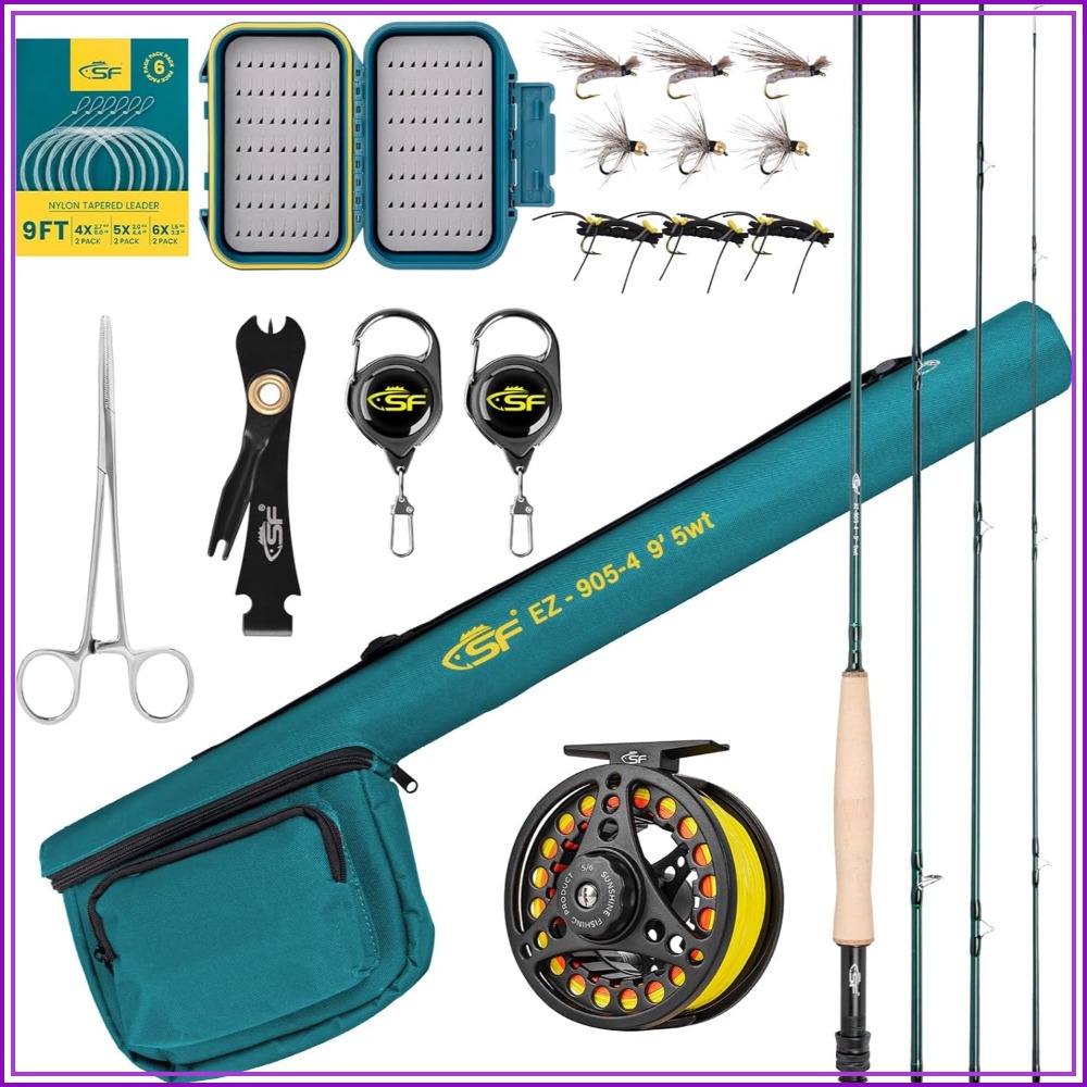 Fly Fishing Rod Combo Starter  - Fishing Rod Carbon Fiber avis et prix
