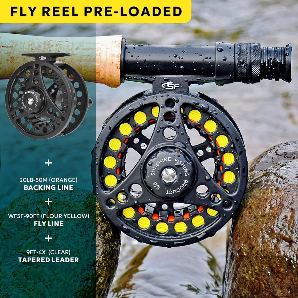 Fly Fishing Rod Combo Starter  - Fishing Rod Carbon Fiber avis et prix