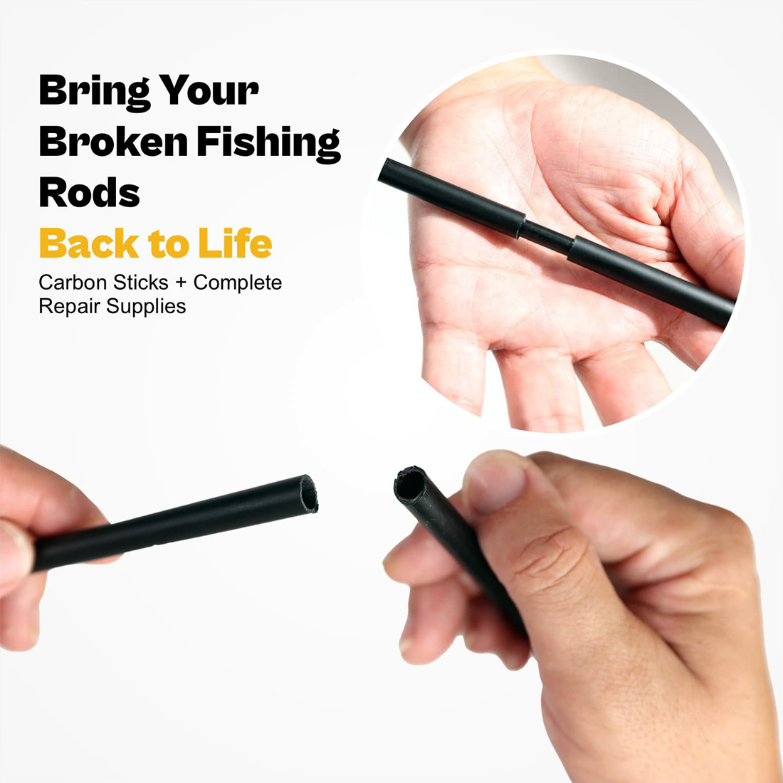 3Pcs Fishing Rod Repair Kit Ca - Fishing Rod Building Kit avis et prix