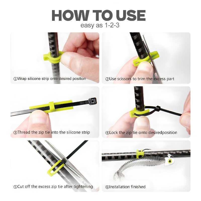 Silicone Lure Hanger Hook​ – U - Fishing Rod Combo avis et prix