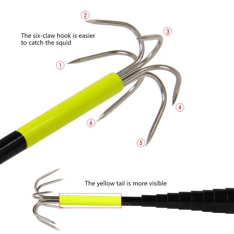 4/3M Telescopic Squid Gaff Anc - Fishing Rod Telescopic avis et prix
