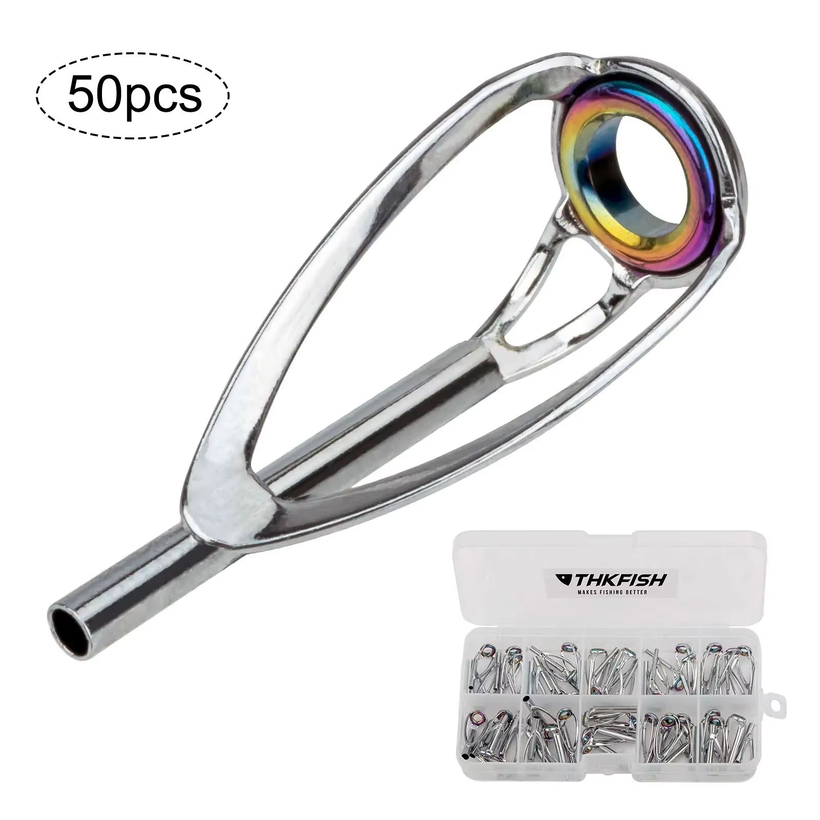 50pcs Fishing Rod Tip Top Repa - Fishing Rod Guide Replacement avis et prix