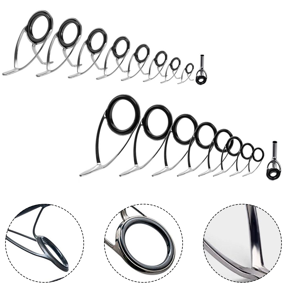 9 Pcs Fishing Rod  Guide Ceram - Fishing Rod Repair Kit avis et prix