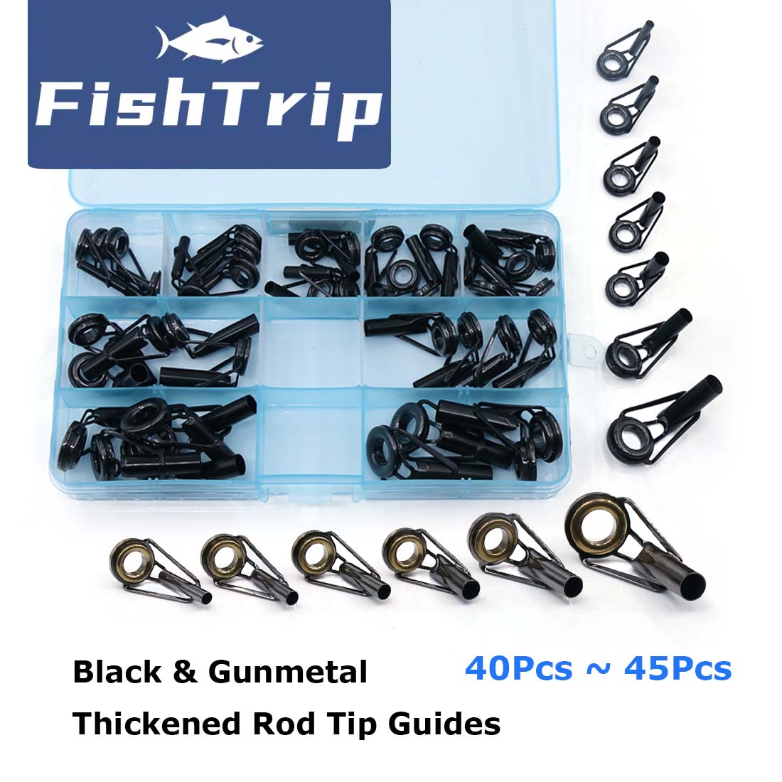 FishTrip Rod Tip Repair Kit 5~ - Fishing Rod Guide Replacement avis et prix