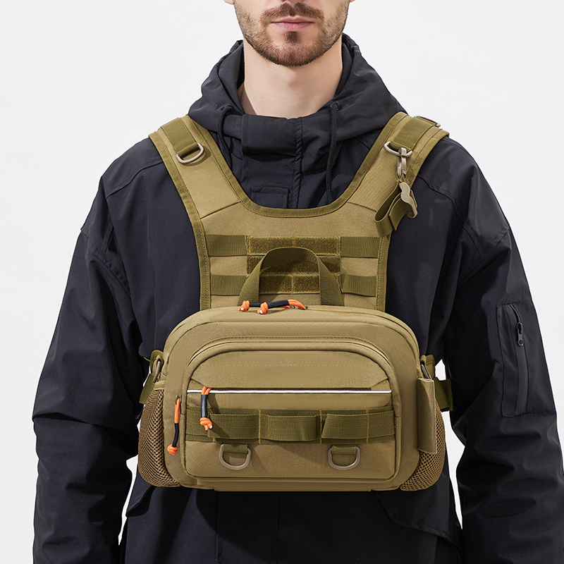 Men Chest Bag Tactical Fishing - Fishing Rod Holder avis et prix