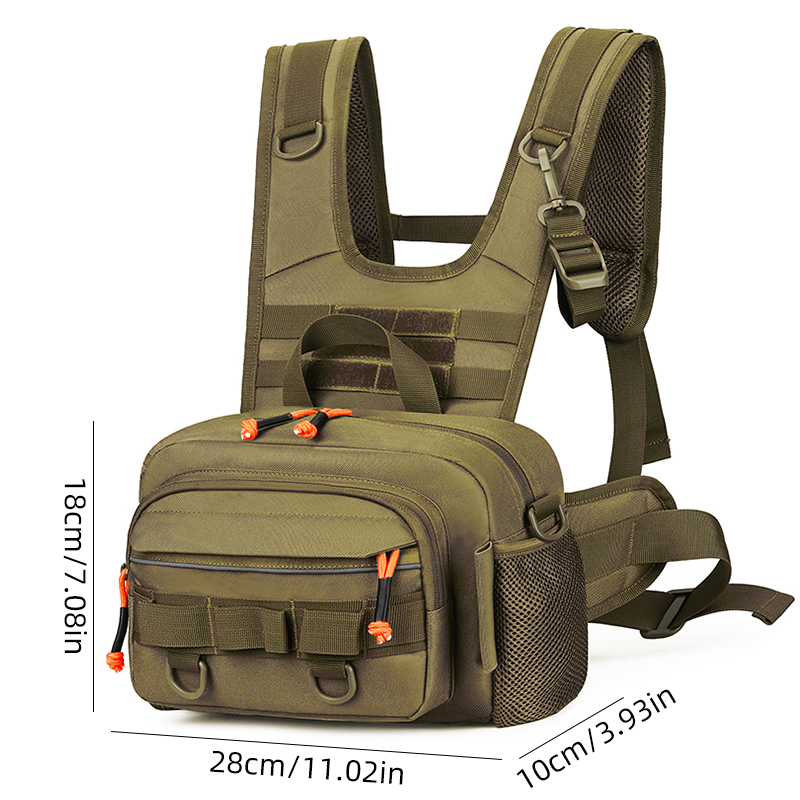 Men Chest Bag Tactical Fishing - Fishing Rod Holder avis et prix