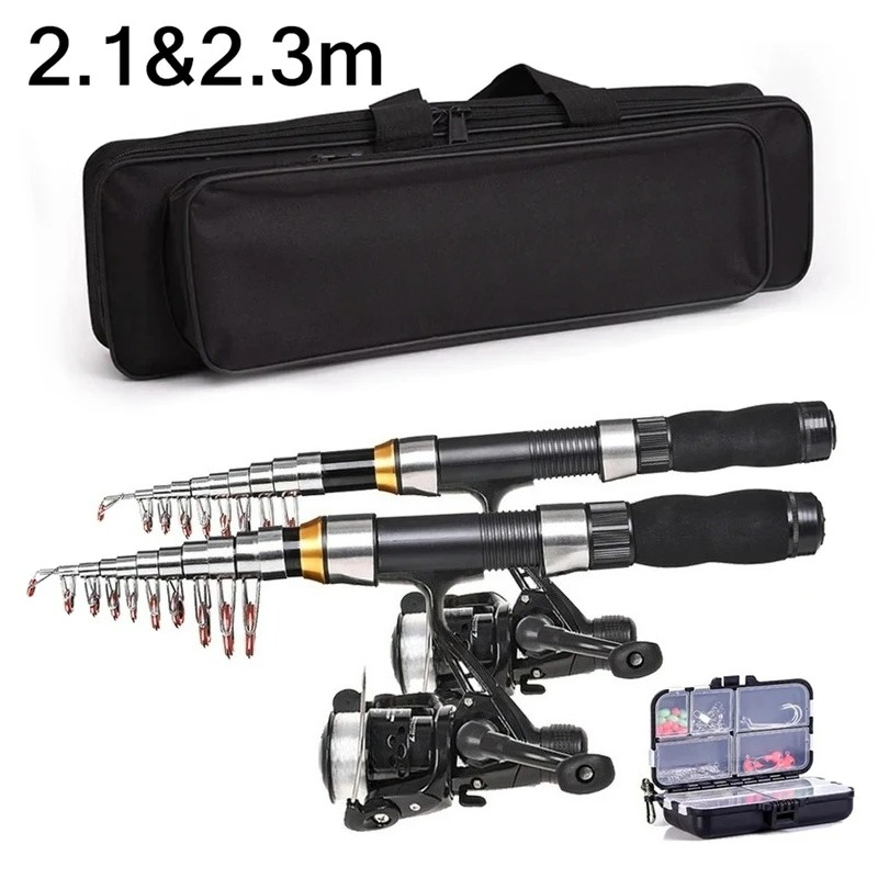 BRAVMAK 2.1/ 2.3 mTelescopic F - Fishing Rod Spinning avis et prix