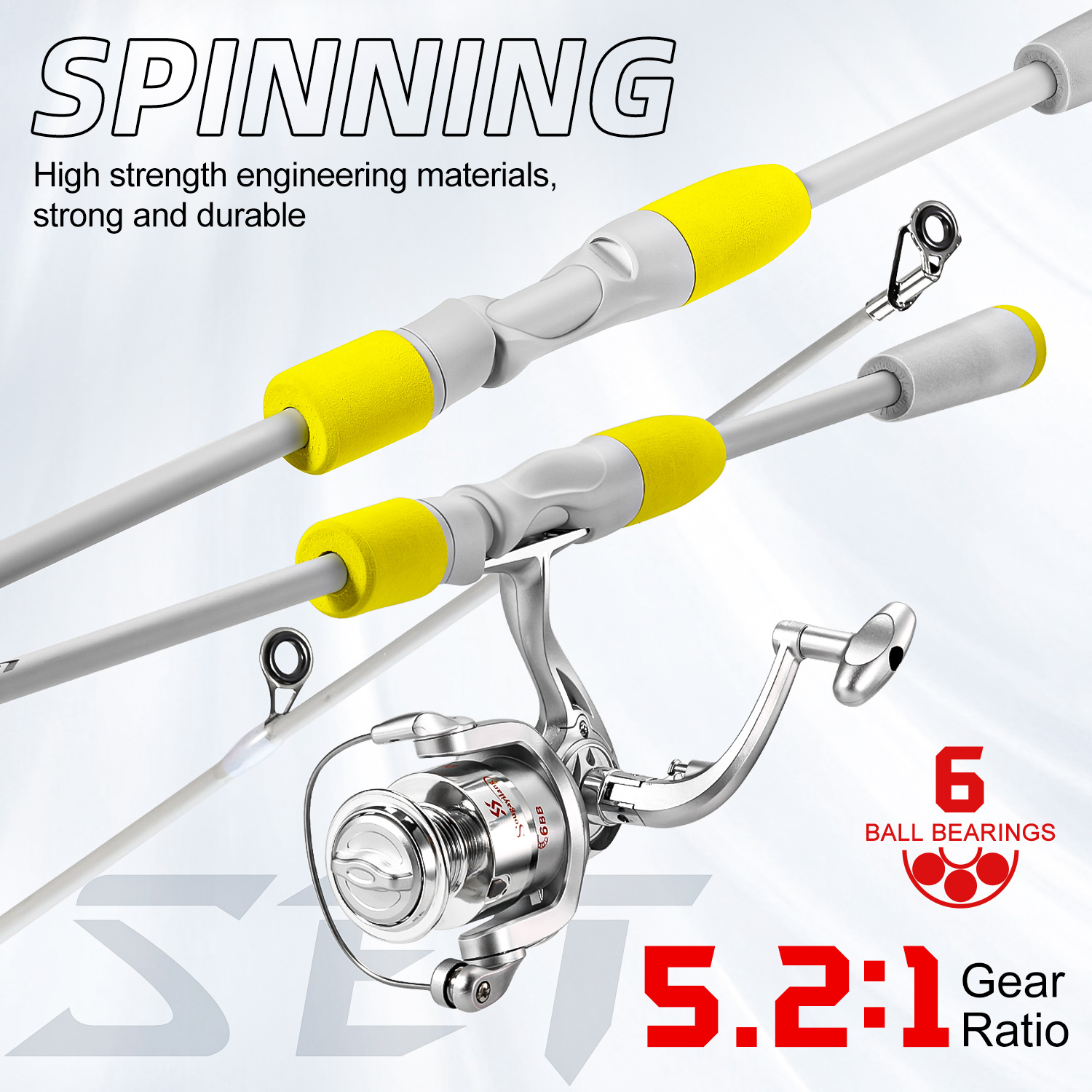 Sougayilang 2section Spinning  - Fishing Rod Carbon Fiber avis et prix