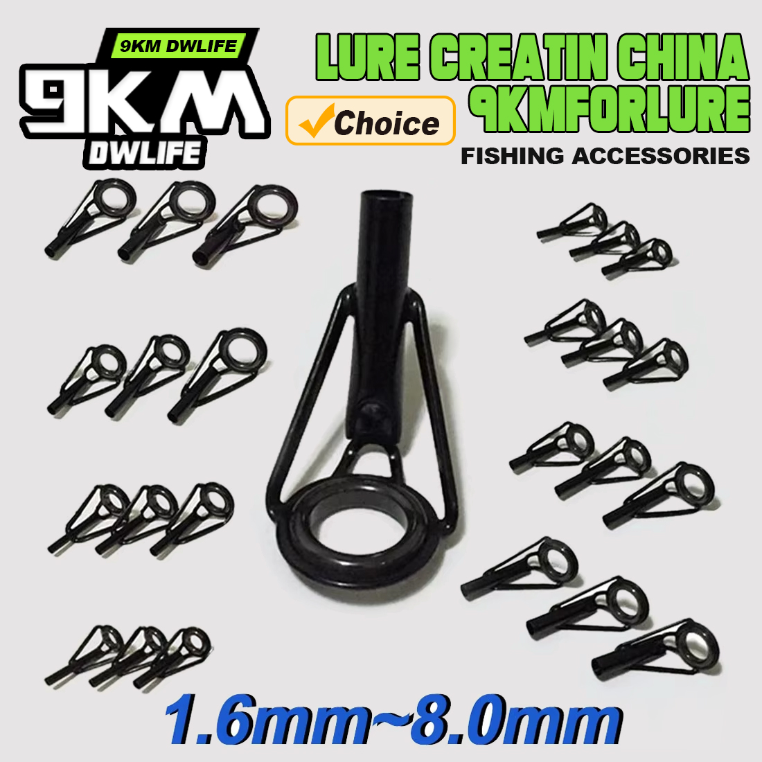 5Pcs Fishing Rod Tip Guides Re - Fishing Rod Guide Replacement avis et prix