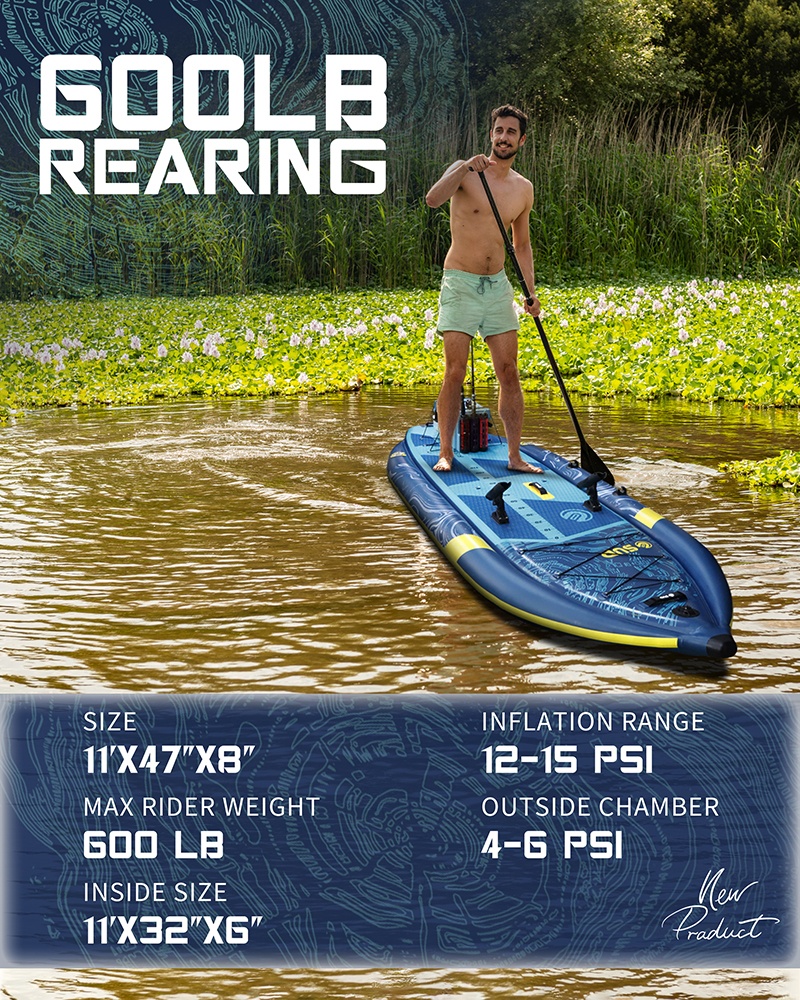 Three Air Chamber Inflatable F - Fishing Rod Boat avis et prix